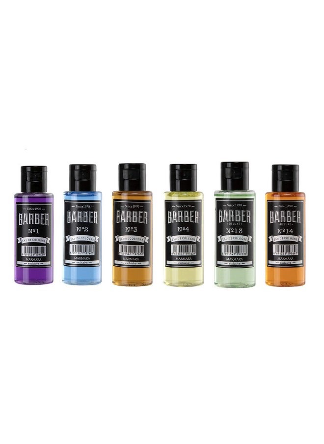 Marmara Barber Cologne - Best Choice of Modern Barbers and Traditional Shaving Fans 500ml (No 4 Green)