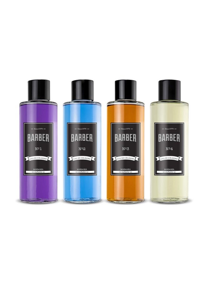Marmara Barber Cologne - Best Choice of Modern Barbers and Traditional Shaving Fans 500ml (No 4 Green)