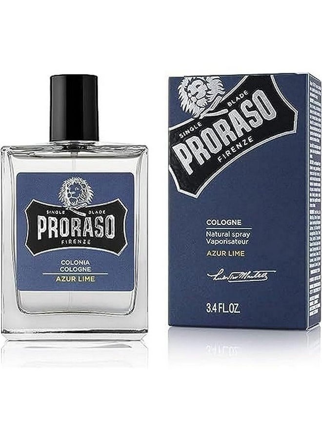Proraso Eau De Cologne, Azur Lime, 3.4 Fl Oz