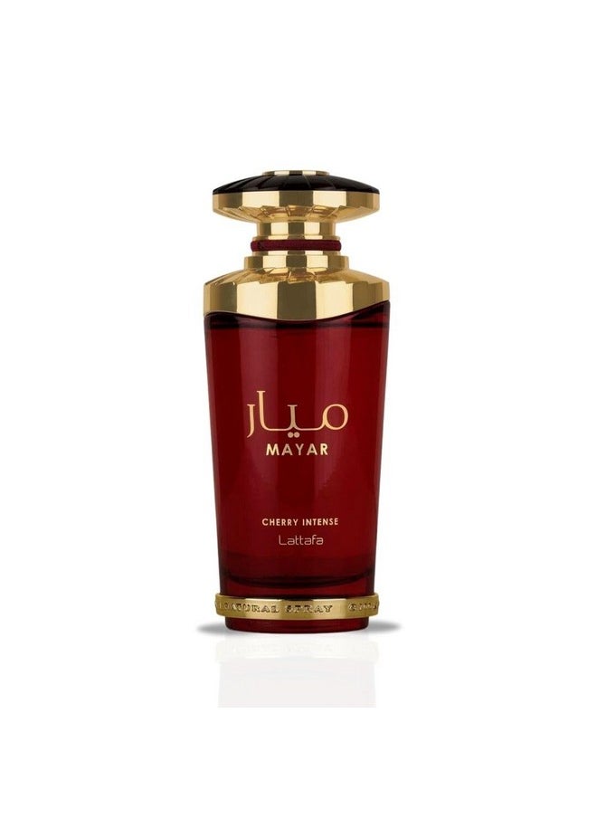Lattafa Mayar Cherry Intense for Unisex Eau de Parfum Spray, 3.4 Ounce / 100 ml