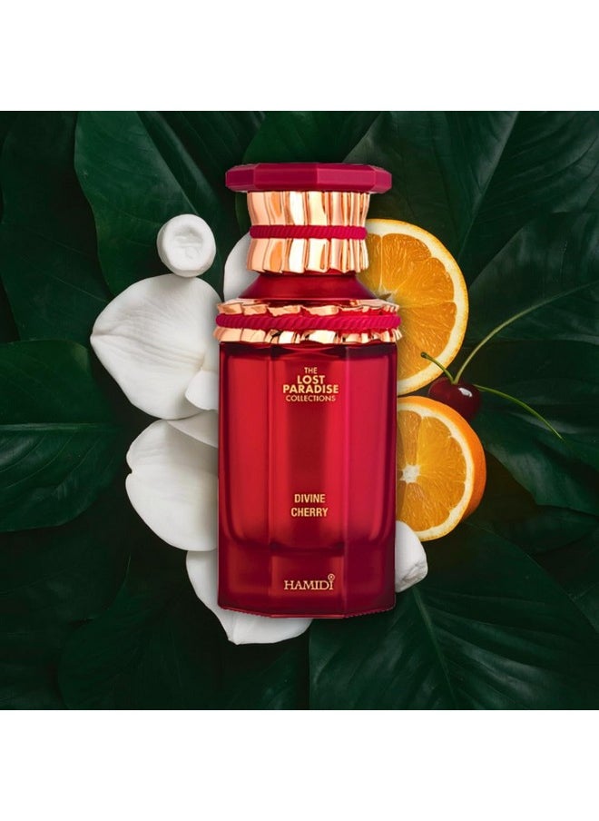 Hamidi DIVINE CHERRY Eau De Parfum Spray 100ML (3.4 OZ) Long Lasting Perfume for Women & Men, Indulge In The Sweetness Of This Enchanting Fragrance, Unisex Perfume
