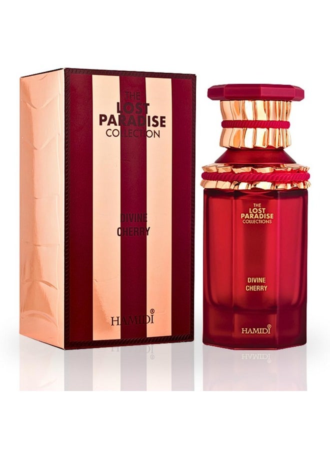 Hamidi DIVINE CHERRY Eau De Parfum Spray 100ML (3.4 OZ) Long Lasting Perfume for Women & Men, Indulge In The Sweetness Of This Enchanting Fragrance, Unisex Perfume