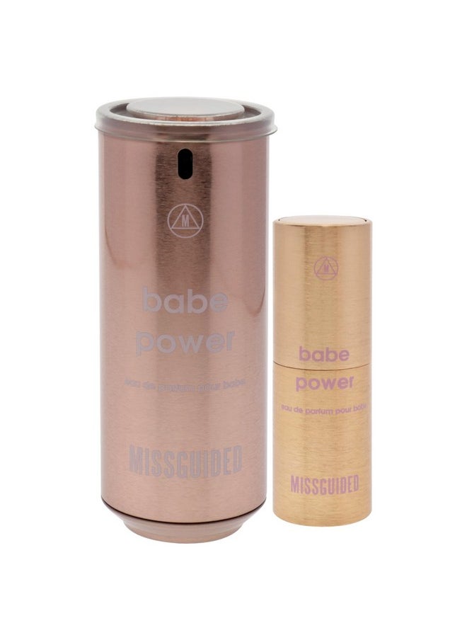 Missguided Babe Power for Women - 2 Pc Gift Set 2.7oz EDP Spray, 0.34oz EDP Spray