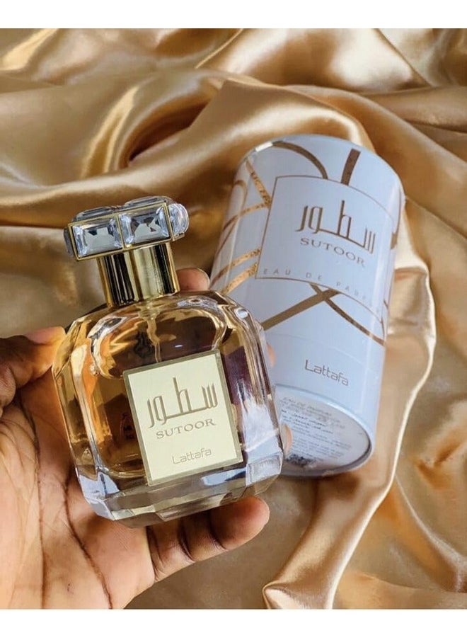 Lattafa Sutoor Eau de Parfum Spray for Women, 3.4 Ounce