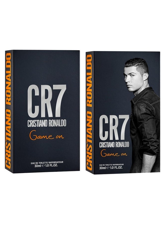 CR7 Cristiano Ronaldo Game On - Eau De Toilette Cologne Scent for Men - Papaya, Ice, Cedar, and Cashmere Wood - Original Men's Fragrance Collection - 1 oz