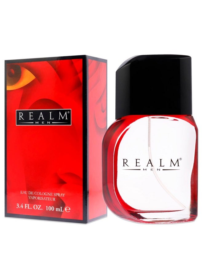 Realm By Erox Corporation For Men. Eau De Cologne Spray 3.4 Oz, RED