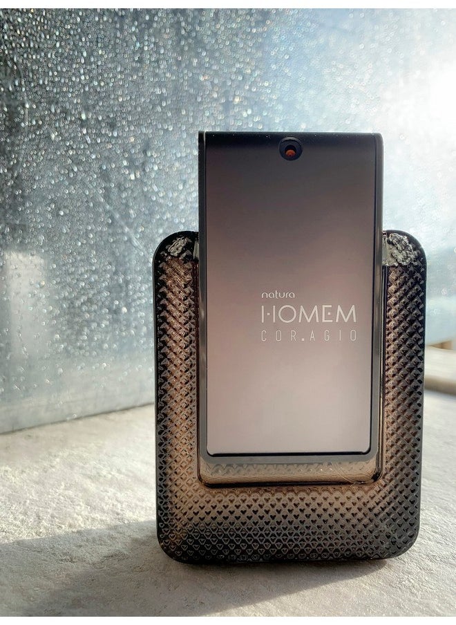 natura - Homem Cor.Agio Eau de Parfum for Men - Fresh Spicy Notes of Amber, Leather, and Citrus - Seductive Men’s Cologne - Long Lasting - Cruelty-Free & Vegan - Luxe Perfume for Men 100 ml