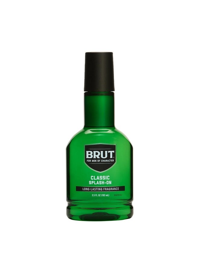 Brut Splash-on Classic Scent for Men, 3.5 Oz