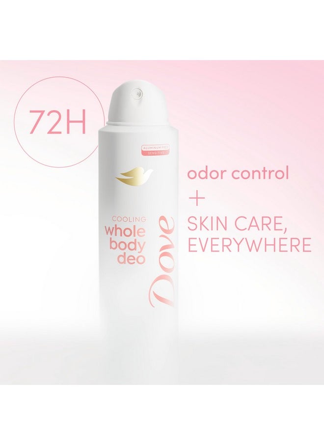 Dove Whole Body Deodorant Cooling Spray Raspberry & Rose Aluminum Free 4oz