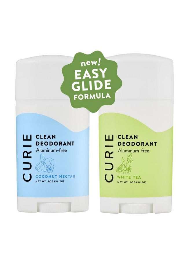 Curie Aluminum Free Deodorant - Coconut Nectar + White Tea Stick - Natural Deodorant, Paraben Free, Cruelty Free, Non-Toxic