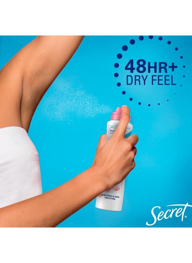 Secret Dry Spray Aluminum Free Deodorant for Women, 48hr Weightless Odor Protection, Gentle on Skin, Cherry Blossom Scent, 4.1 oz (Pack of 2)
