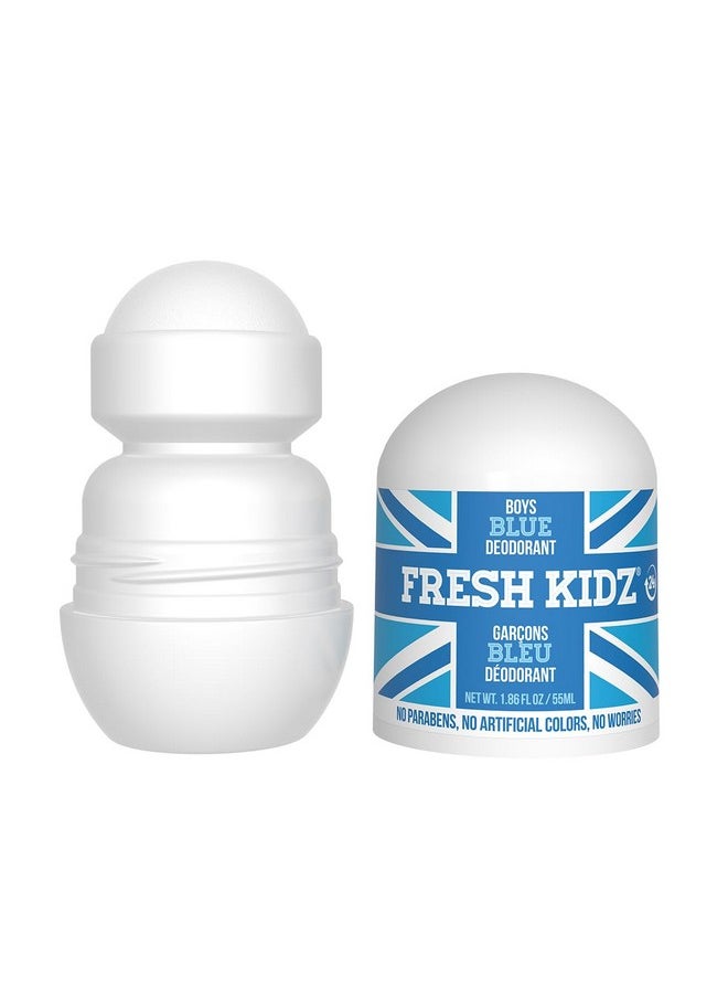 Fresh Kidz Roll On Deodorant for Kids and Teens - Baking Soda and Aluminum-free 24 Hour Protection for Sensitive Skin - Boys 