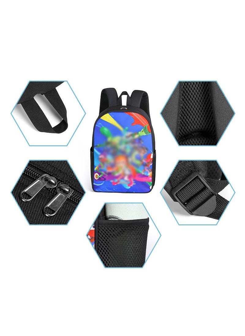 3 Pcs Cartoon the Amazing Digital Circus Backpack Set