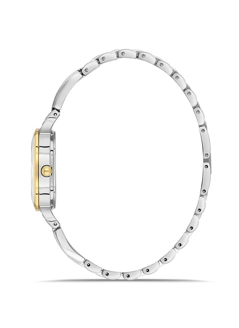 Omax Women's Luxury Wrist Watch, Watches for Women, Stainless Watches, Luxury Steel Band, White Round Dial, Waterproof Watch, 1 Year Warranty