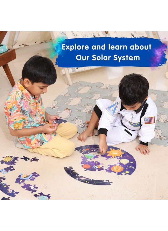 CocoMoco Kids Birthday Return Gifts for Kids Bulk Pack of 5 Pcs - Solar System Puzzle - Glow in The Dark - Educational Toy - Space Theme Birthday Decoration Ages 3-6 6-10 8-12 Years Boys Girls