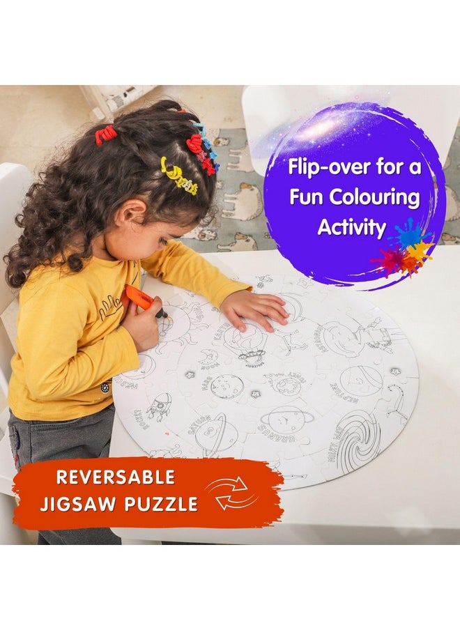 CocoMoco Kids Birthday Return Gifts for Kids Bulk Pack of 5 Pcs - Solar System Puzzle - Glow in The Dark - Educational Toy - Space Theme Birthday Decoration Ages 3-6 6-10 8-12 Years Boys Girls