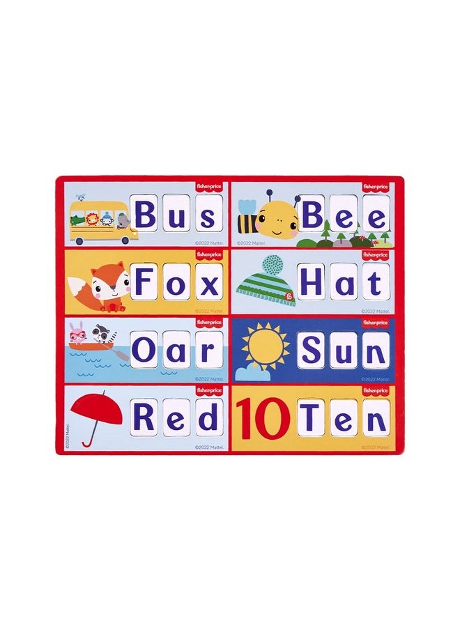 Fisher-Price Learn to Spell Puzzles - 60 Pieces, 3-4-5 Letter Spelling Puzzles for Kids Age 4 Years & Above - Learning and Development Puzzles - Fun & Learn with Colorful Puzzles