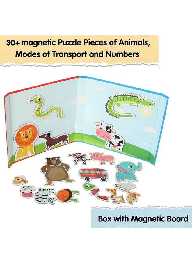 CocoMoco Kids Return Gift Combo Pack for Kids Birthday - 5 Sets of Magnetic Puzzles for Kids | 30+ Pieces Animal Puzzle | Birthday Return Gifts for Kids Ages 2 3 4 5 Years boy Girl (Pack of 5)