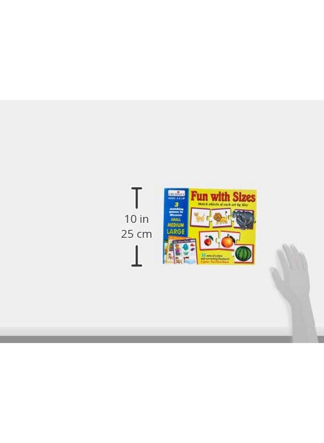 Creative's Fun with Sizes| Self-Correcting Puzzles for Kids| Matching Skill Puzzles| Activity Guide| Pres-School Toys| Learning Games| Jigsaw Puzzle for Kids| Ages 3 & Up