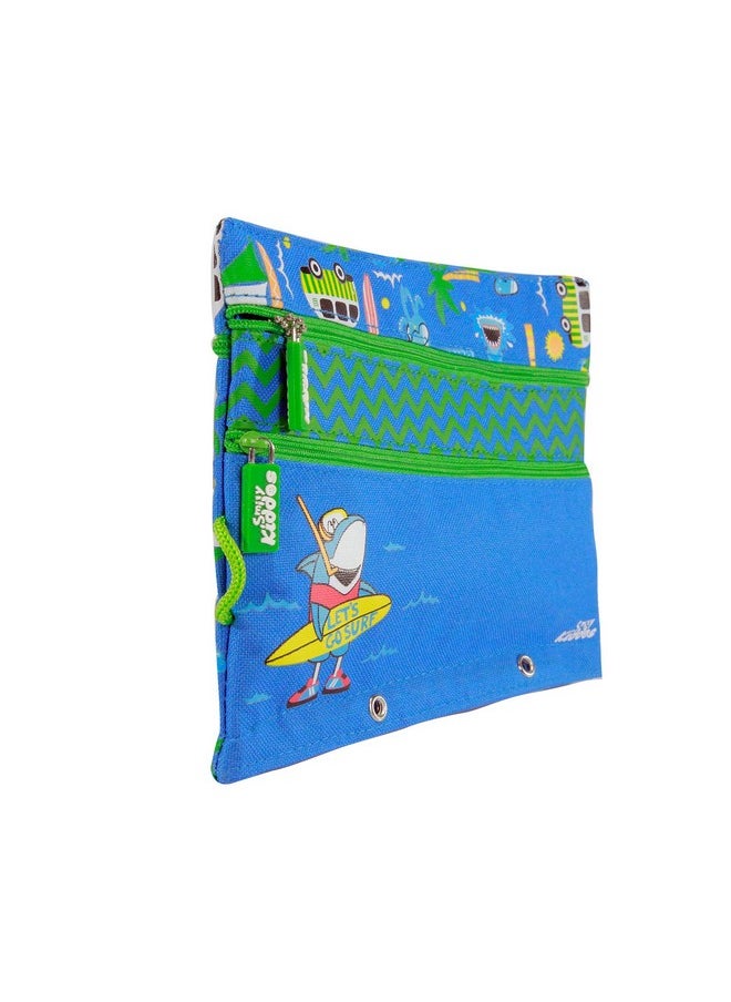 Smily Kiddos | Fancy A5 Pencil Case (Blue) | Kids & School Pencil Cases | Pencil Case for Girl Stylish | Pencil Case for Kids | Pencil Case for Blue | Pencil Pouch for Kids