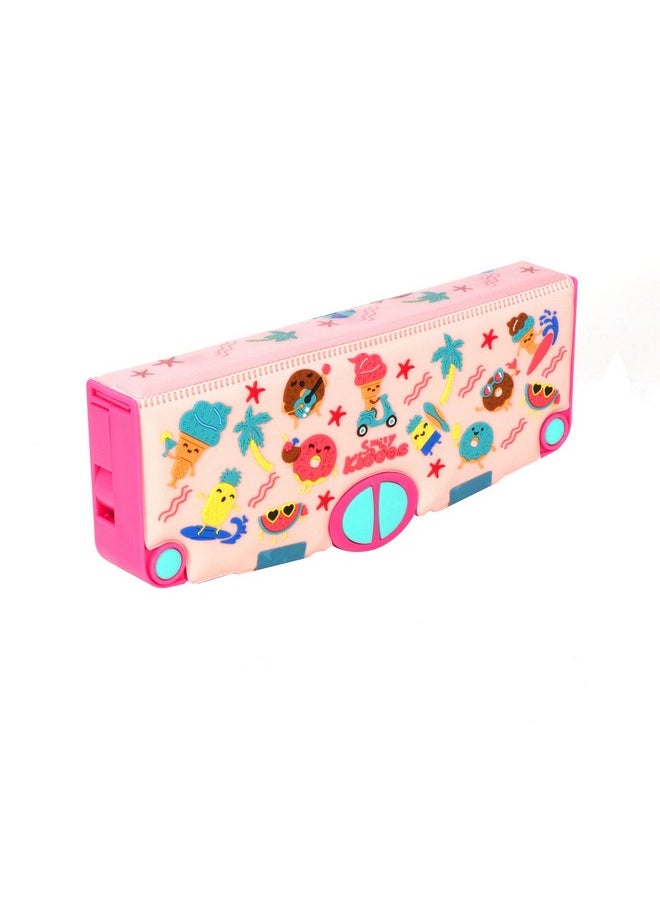 Smily Kiddos Pop Out Pencil Box Summer Theme Multifunction Stationery Organizer Box Pop Up Fun Plastic Pencil Case…