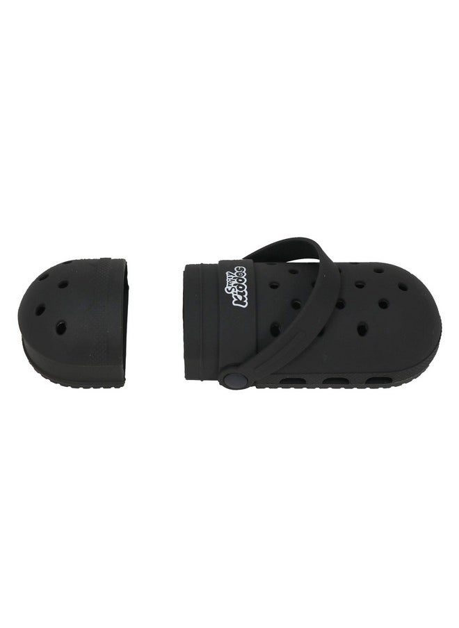 Smily kiddos Silicon Pencil Case (Black) Hole Shoes Design Pencil Case Large Capacity Pencil Holder Shoe Shaped Silicon Material - Pouch Bag