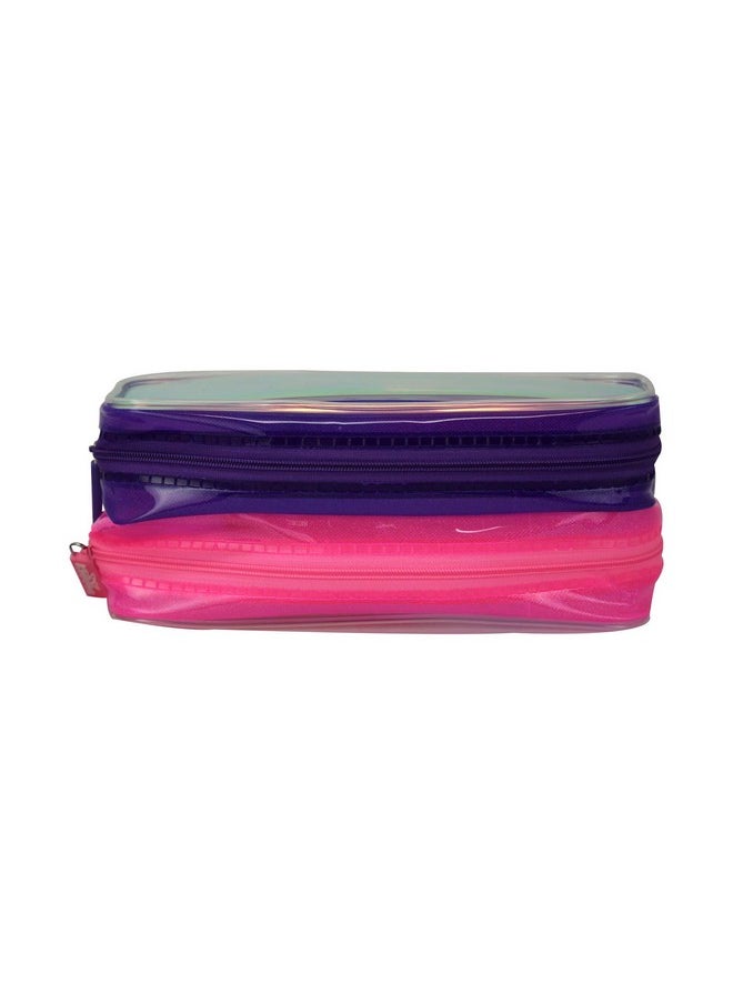 Smily kiddos Gleamy Pencil Pouch (Pink)
