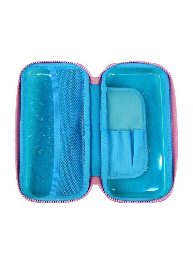 Smily Kiddos Pvc Transparent Hardtop Pencil Box | Star Pencil Box For Kids | Transparent Pencil Box (Black/Blue/Purple/Pink/Light Blue)
