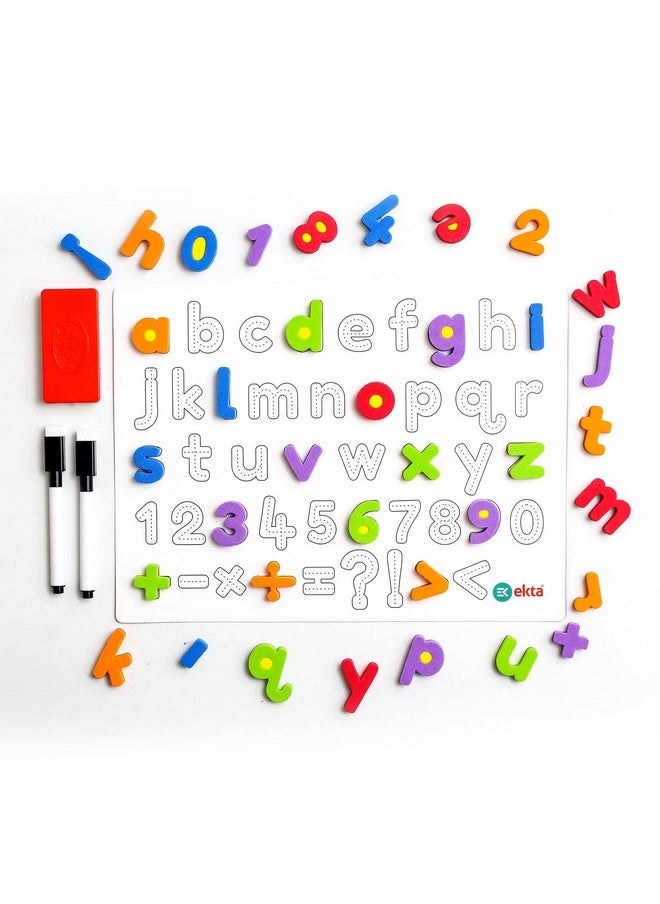 Ekta 6 in 1 Magnetic Alphabet & Numbers Game, Learning & Educational Magnetic Board Game