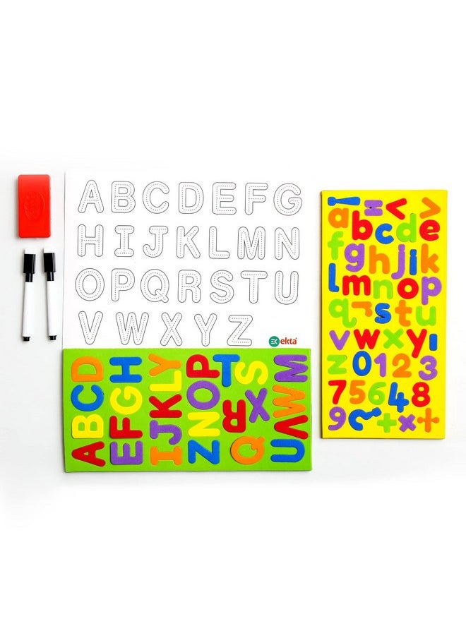 Ekta 6 in 1 Magnetic Alphabet & Numbers Game, Learning & Educational Magnetic Board Game