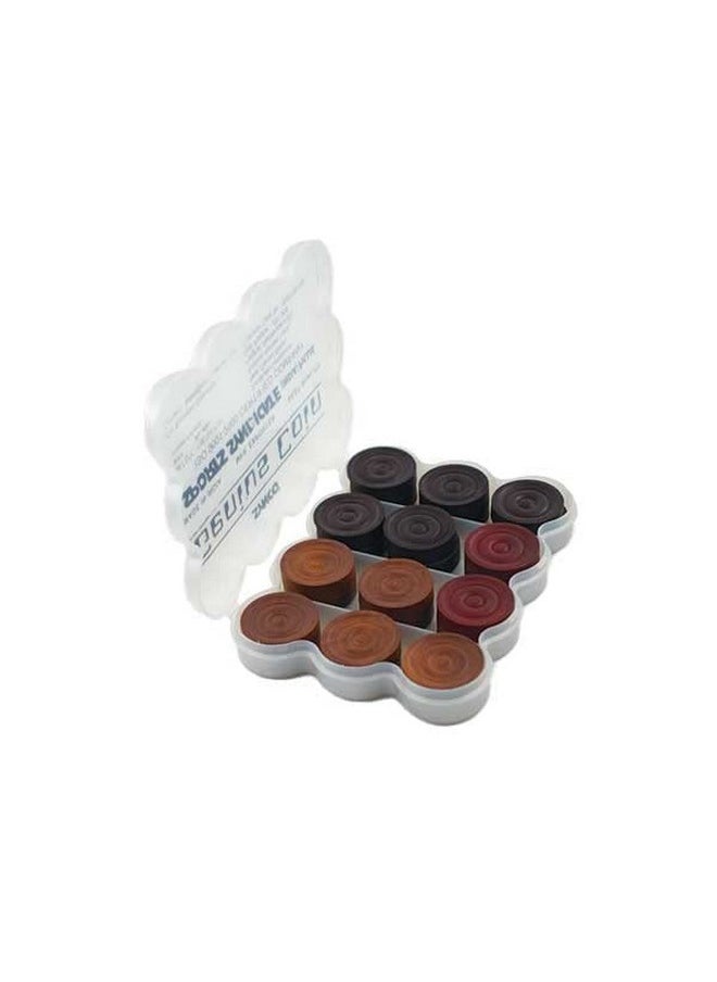 Synco Wooden Carrom Coins Set with Carrom Striker Professional 15g Combo Set, Assorted Color (Genius Striker with Genius Coins),for adult