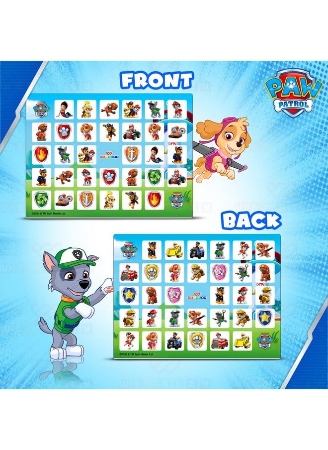 Wembley - Paw Patrol Magnetic Memory Match Game for Kids Family Fun & Fast Children Learning & Educational Brain Memory Game Puzzle 32 Tiles with 64 Picture Icons Birthday Gift for Boys Girls