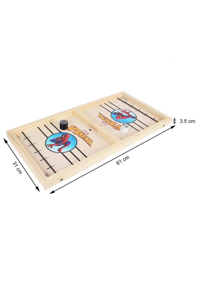 Skoodle Avengers Sling Puck Game Board String Hockey Toy (Spider Man) Portable Table Interactive Board Game for Kids & Adults, Desktop Board Game for All Age Group