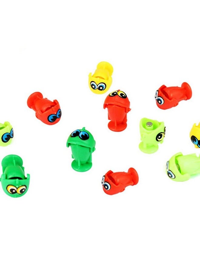 VGRASSP Musical Fish Catching Game Toy Set with 4 Rotating Fish Ponds On Board | Includes 32 Fishes and 4 Magnetic Fishing Poles | 1-4 Players Game | Durable Gift for Kids - Multicolor