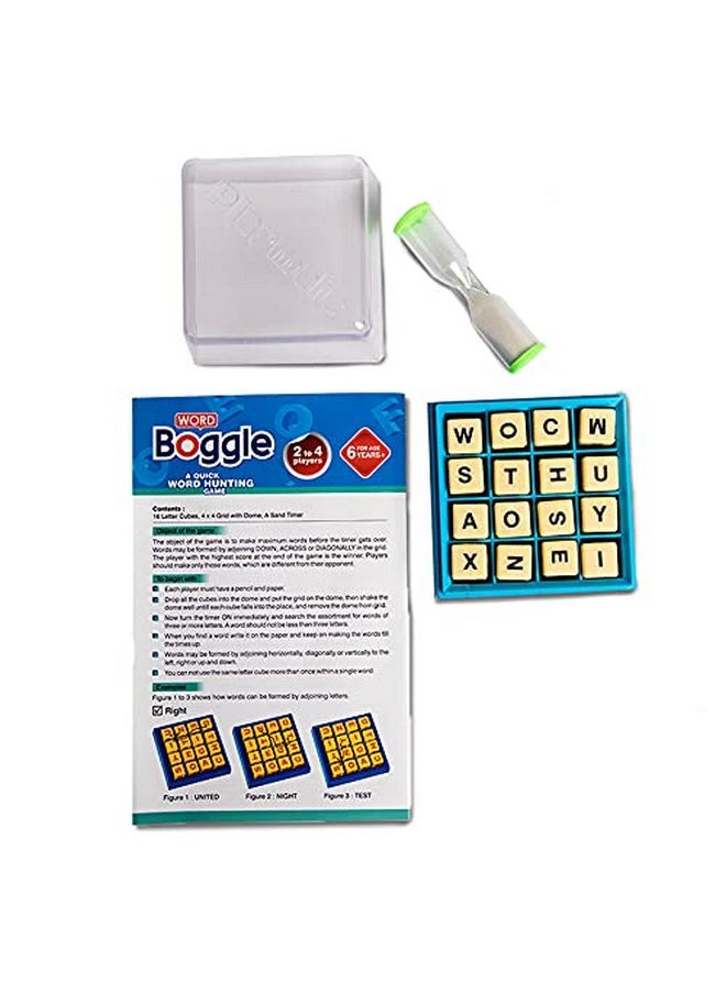 toymate Word Boggle- A Quick Word Hunting Fun Game for Adults & Kids Age 6 Years & Above.