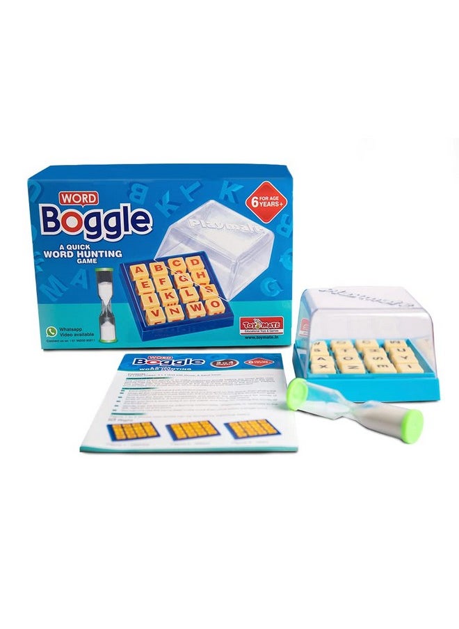 toymate Word Boggle- A Quick Word Hunting Fun Game for Adults & Kids Age 6 Years & Above.
