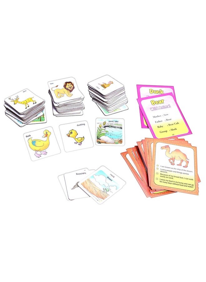 Creative’s Animal Families and Their Homes| Pre-School Games | Learn About Domestic and Wild Animals and Their Homes | Boys & Girls | Learning Card Games for Kids | Ages 4 to 6 Years