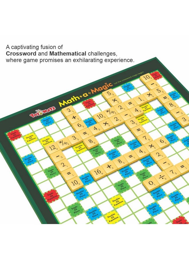 Toymate Math-A-Magic - Mental Maths Learning Equations Board Game Puzzle for Kids 6+