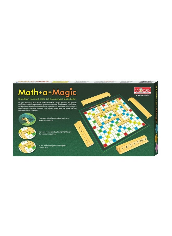Toymate Math-A-Magic - Mental Maths Learning Equations Board Game Puzzle for Kids 6+