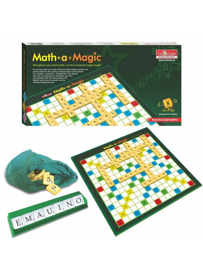 Toymate Math-A-Magic - Mental Maths Learning Equations Board Game Puzzle for Kids 6+