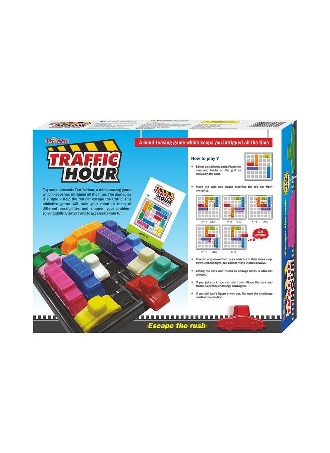 Toymate Traffic Hour - 40 Logical Thinking Challenges - A Mind Teasing Rush Hour Puzzle Game for Kids 8 Years & Above