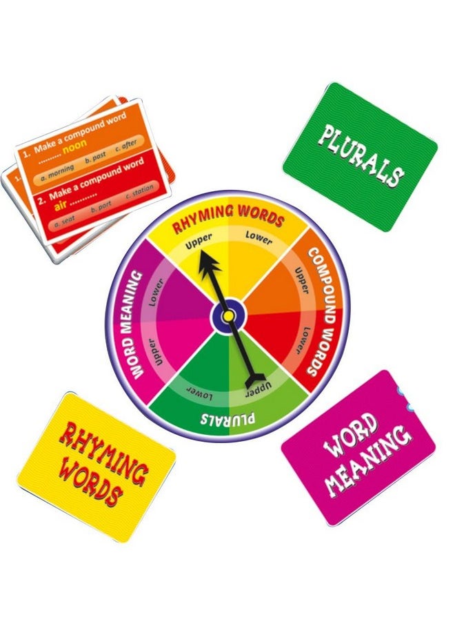 Creative's Spin & Tell 1 | Board Game | Language Skills | Knowledge of Compound Words, Word Meaning, Rhyming Words, plurals | Ages 6 & Above