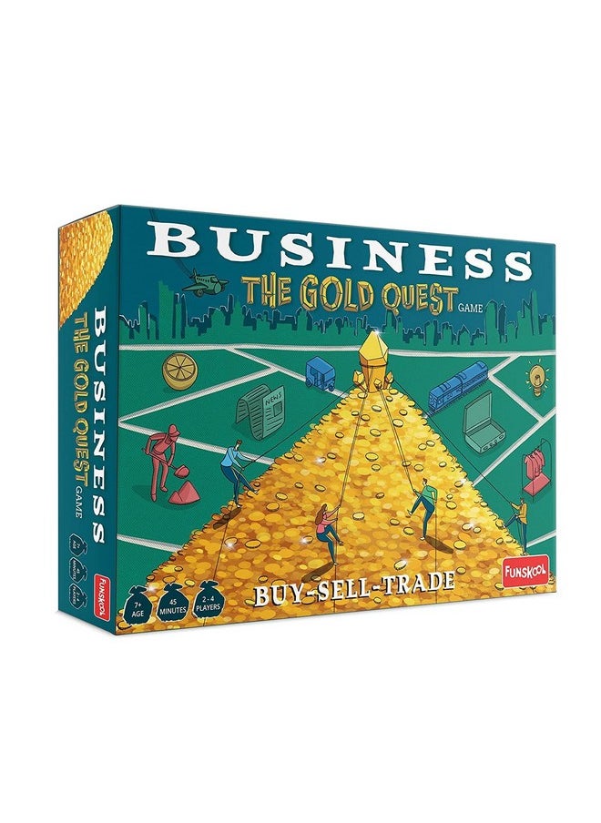 Funskool Games, Business Game (The Gold Quest), Multiplayer Strategy Game, 2-4 Players, Multicolor, Ages 7 and Above,