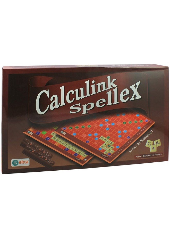 Ekta Calculink Spellex Board Game, Kid, Multicolor