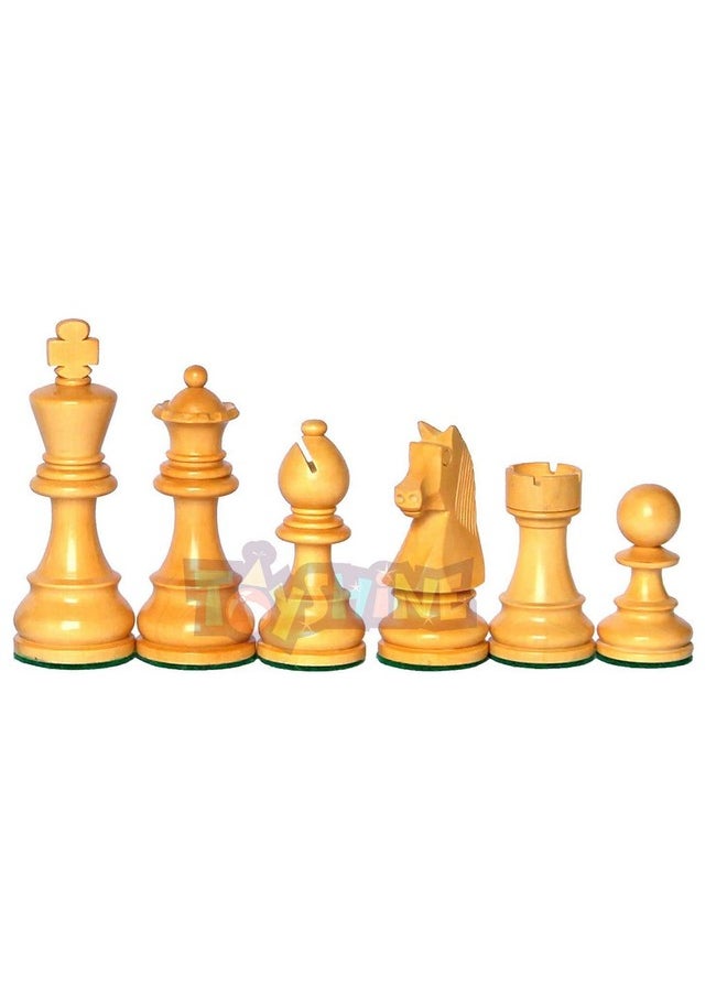 Toyshine Wooden Chess Pieces, Tournament Wood Chessmen Pieces Only (7 cm King Figures) Chess Game Pawns Figurine Pieces, Color May Vary (SSTP) - B for 4 years and up