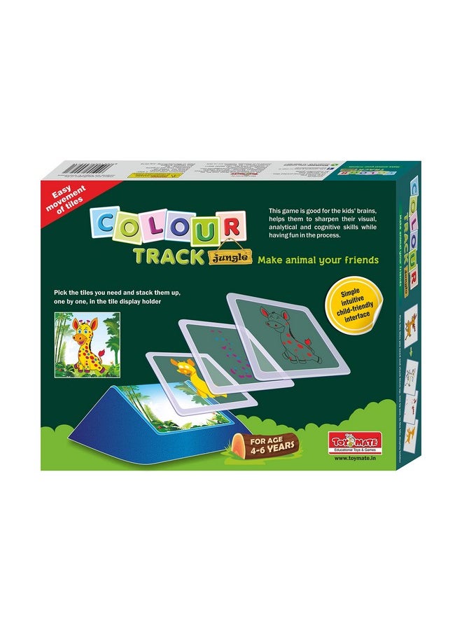 Toymate Colour Track Jungle - Super Fun Animal Puzzle - an IQ Building Game for 4 Years & Above