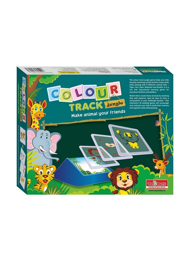 Toymate Colour Track Jungle - Super Fun Animal Puzzle - an IQ Building Game for 4 Years & Above