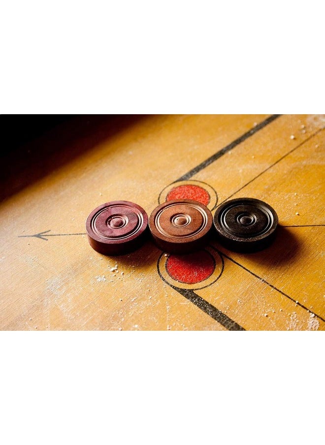 Toyshine Carrom Coins,20 Wooden Coins and 1 Striker, (Striker in Assorted Color) (SSTP)