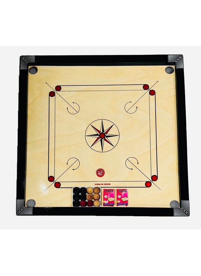 M ART Carrom Board Super Gloss Full Size 32