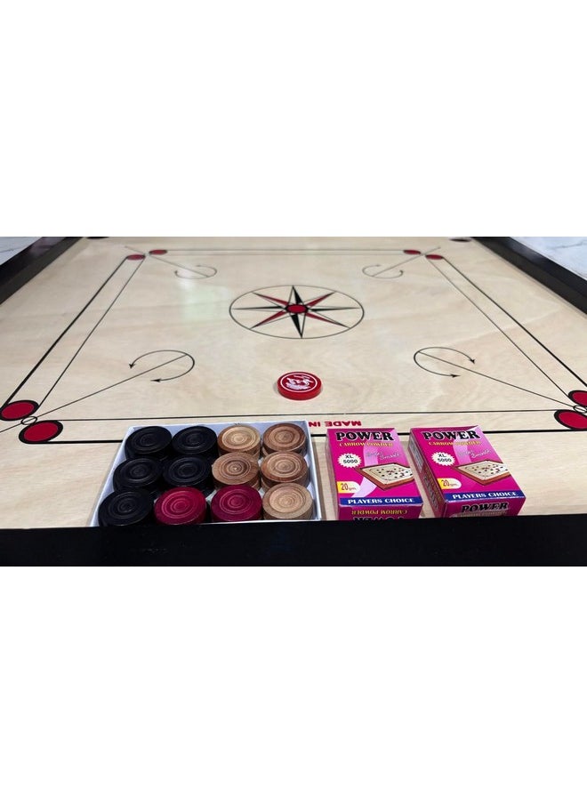 M ART Carrom Board Super Gloss Full Size 32